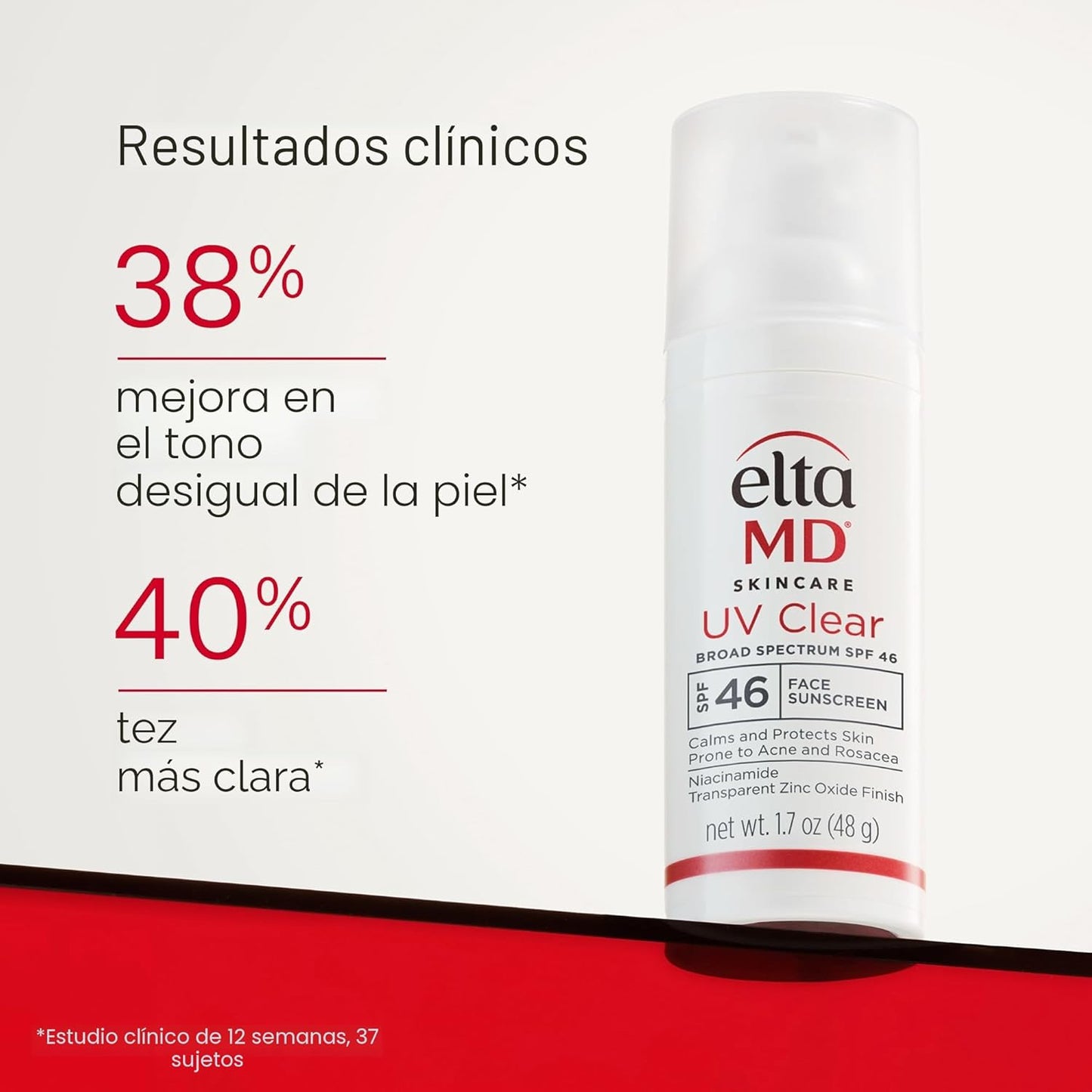 EltaMD Protector solar facial transparente UV SPF 46