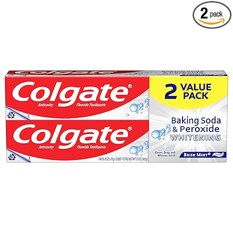 Colgate Pasta dental de bicarbonato de sodio y peróxido